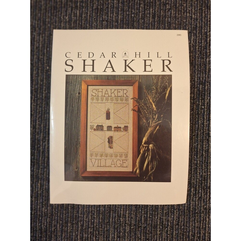 Cedar Hill Shaker Village Shaker Kit # 2983 DMC Floss & Needle 9.25 X 18.5"
